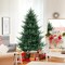 Costway 6/7/8 FT Artificial Xmas Tree with 778 PVC PE Branch Tips 240 Warm White LED Lights